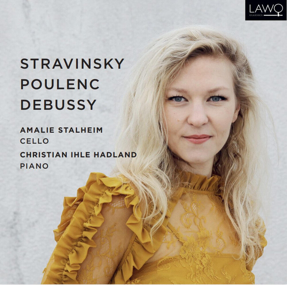 the album cover for Debussy / Stravinsky / Poulenc - Works For Cello & Piano