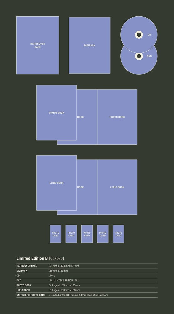 the album cover for TOMORROW X TOGETHER - SWEET [Limited Edition B] [CD+DVD]
