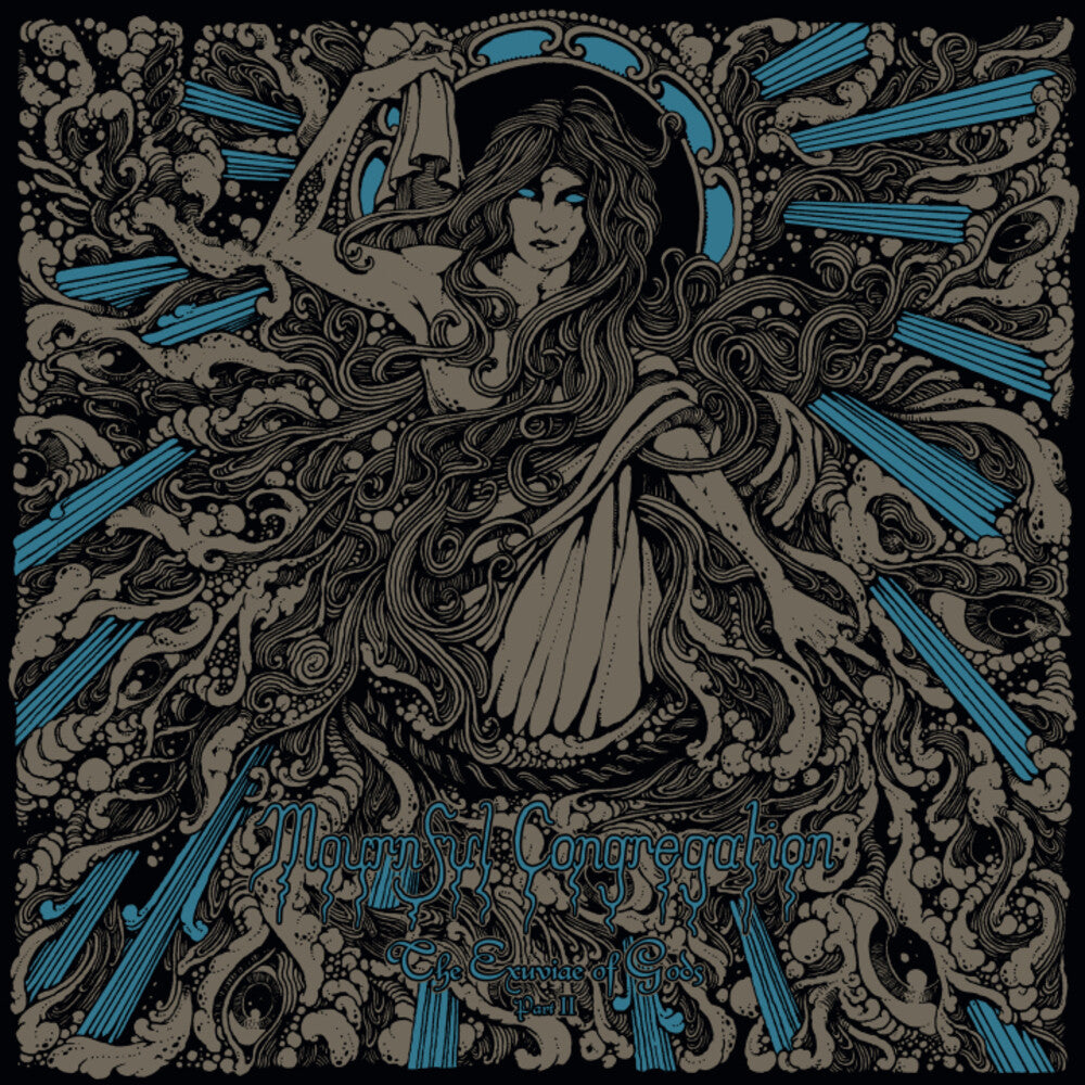 the album cover for Mournful Congregation - Exuviae Of Gods - Part 2 - Royal Blue (Blue) [Limited Edition]