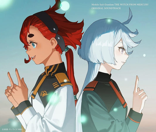 the album cover for Mobile Suit Gundam the Witch From Mercury - O.S.T. - Mobile Suit Gundam The Witch From Mercury Original Soundtrack - Regular Edition