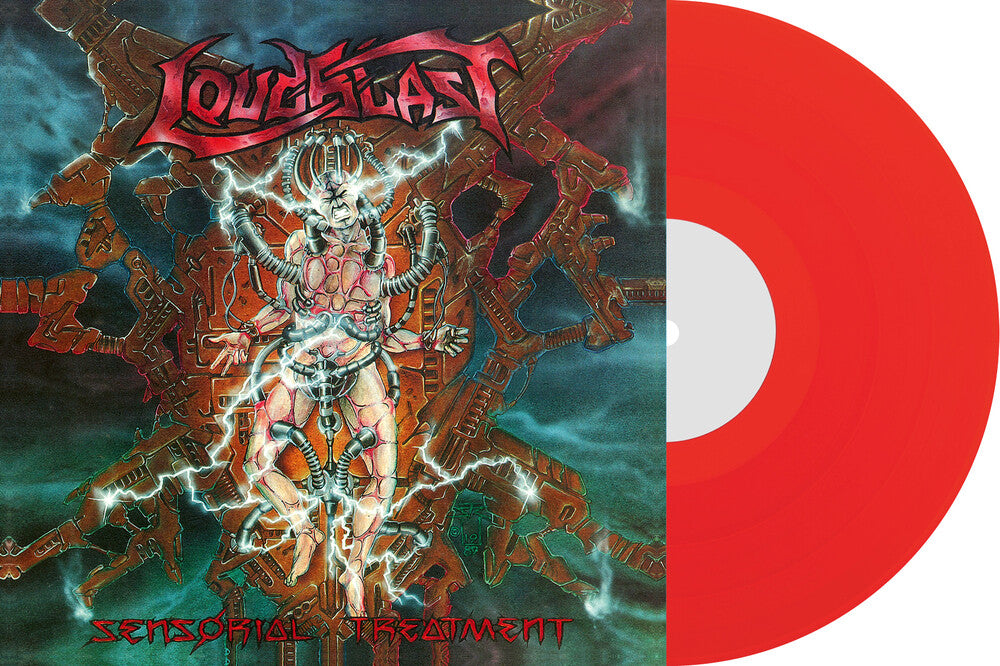 the album cover for Loudblast - Sensorial Treatment - Red [Clear Vinyl] [Limited Edition] (Red)
