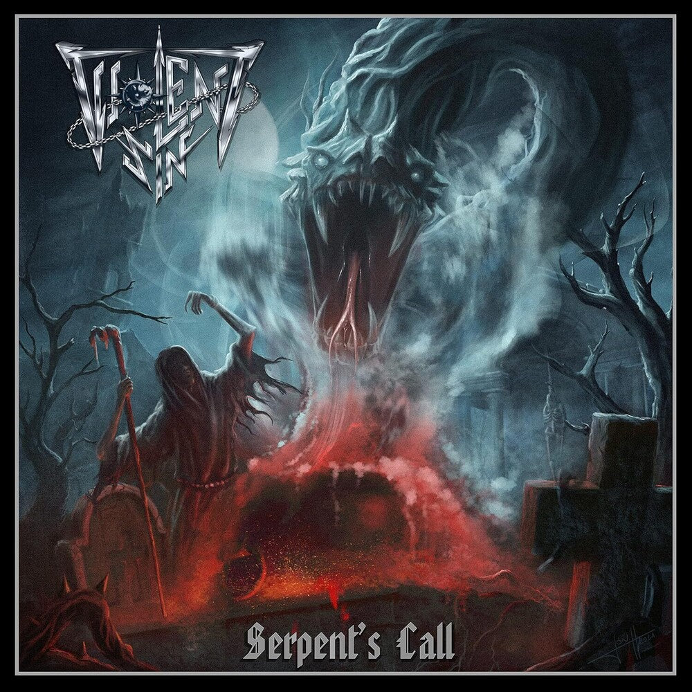 the album cover for Violent Sin - Serpent's Call