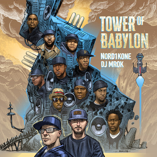 the album cover for Nord1Kone & DJ Mrok - Tower Of Babylon
