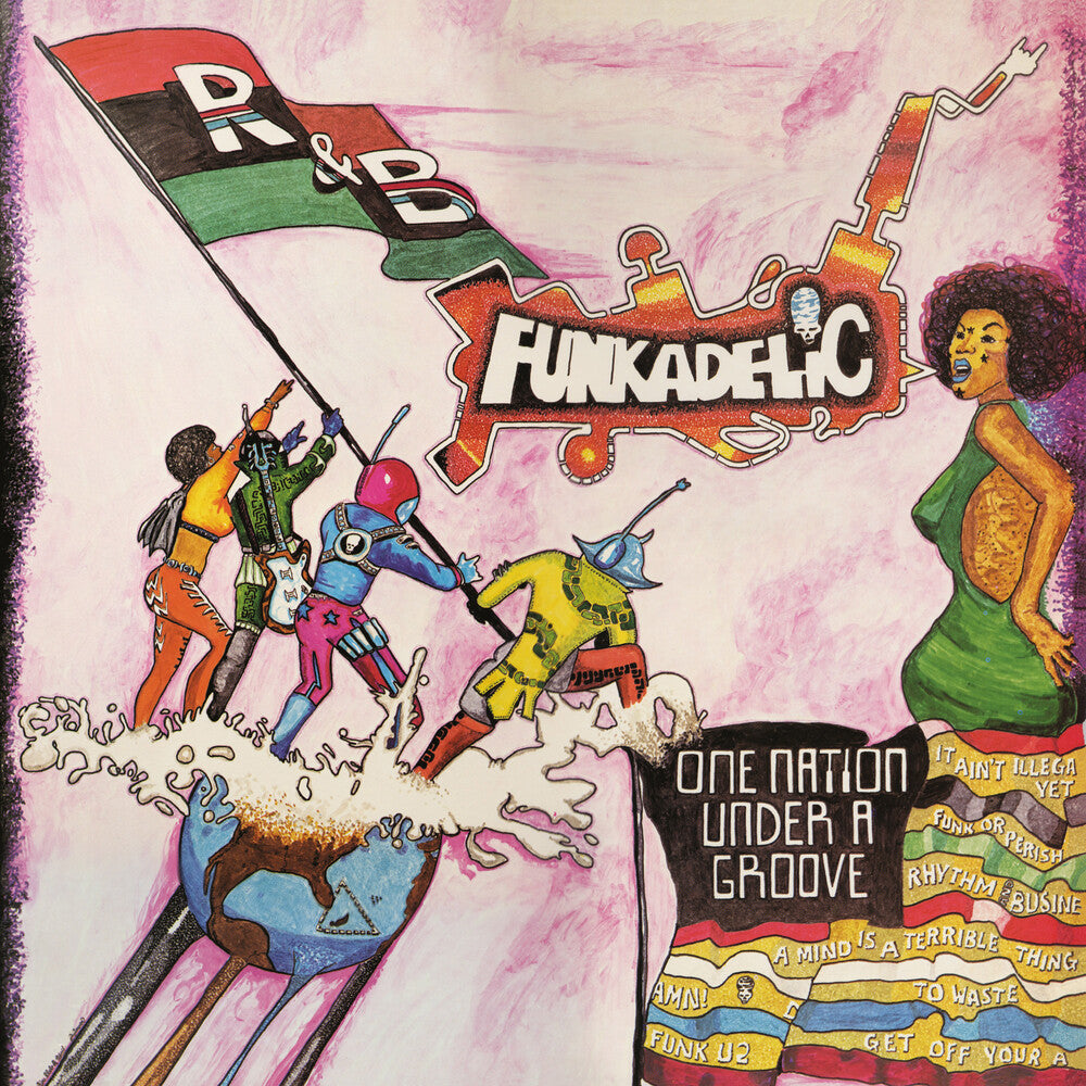 the album cover for Funkadelic - One Nation Under A Groove