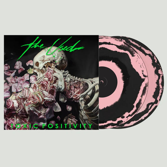 the album cover for The Used - Toxic Positivity - Blue & Pink Colored Vinyl