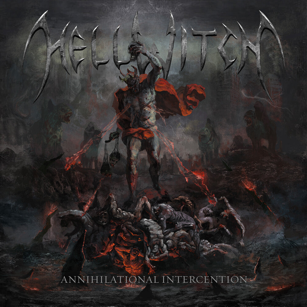 the album cover for Hellwitch - Annihilational Intercention