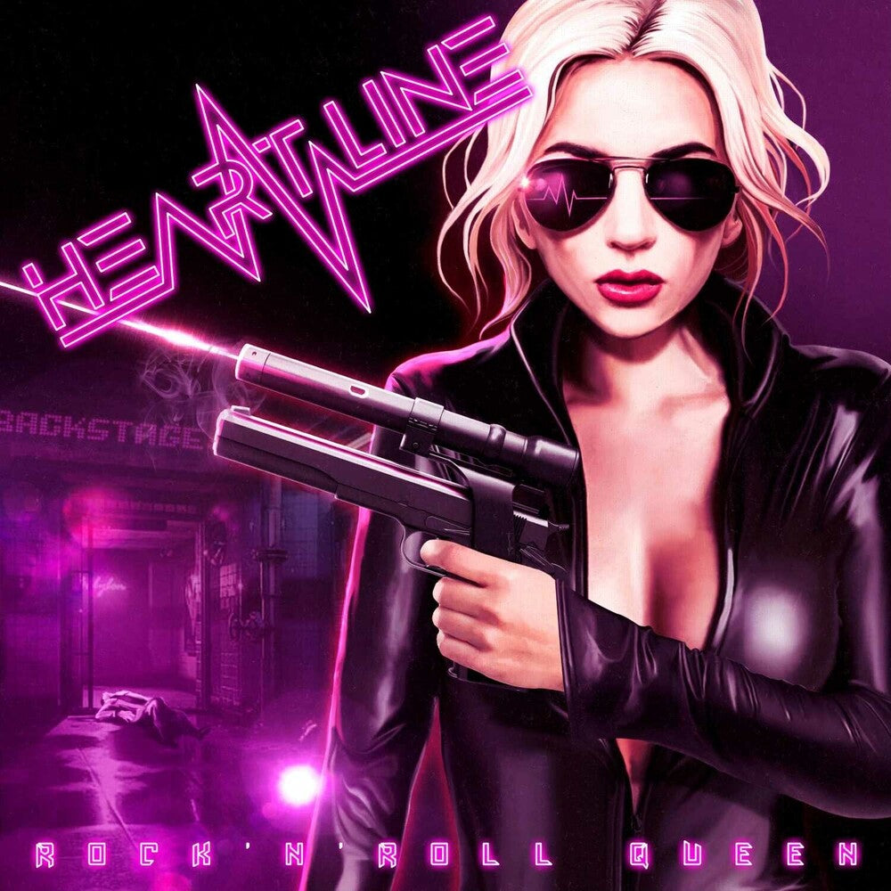 the album cover for Heart Line - Rock 'n Roll Queen