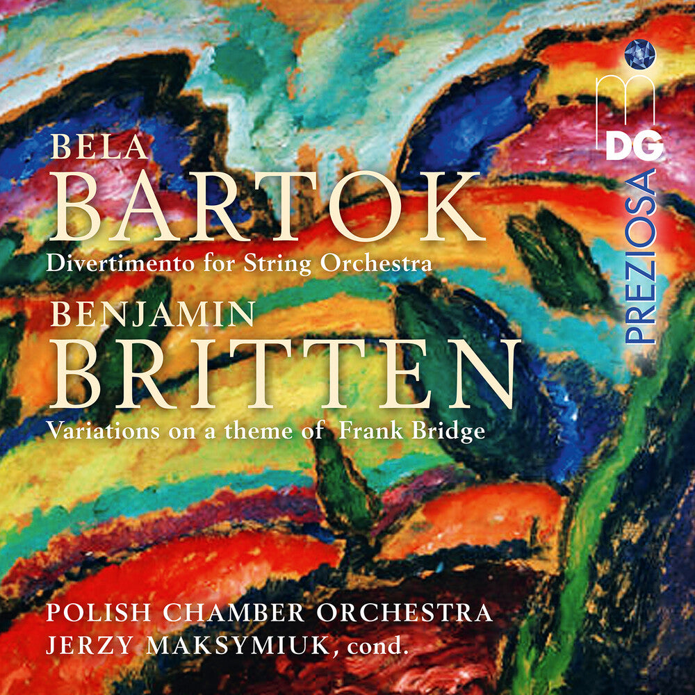 the album cover for Bartok / Britten / Maksymiuk - Frank Bridge