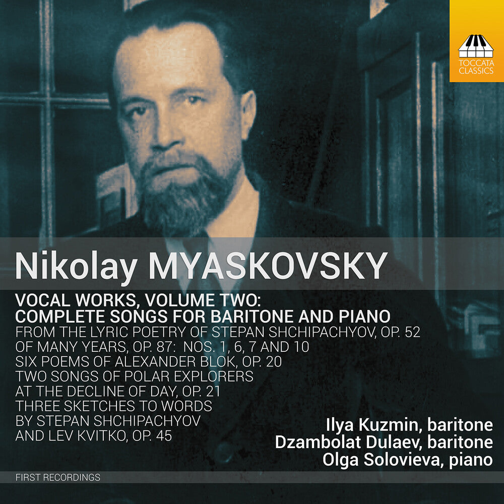 the album cover for Myaskovsky / Kuzmin / Solovieva - Vocal Works Vol. 2
