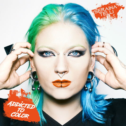 the album cover for Seraina Telli - Addicted To Color [Digipak]