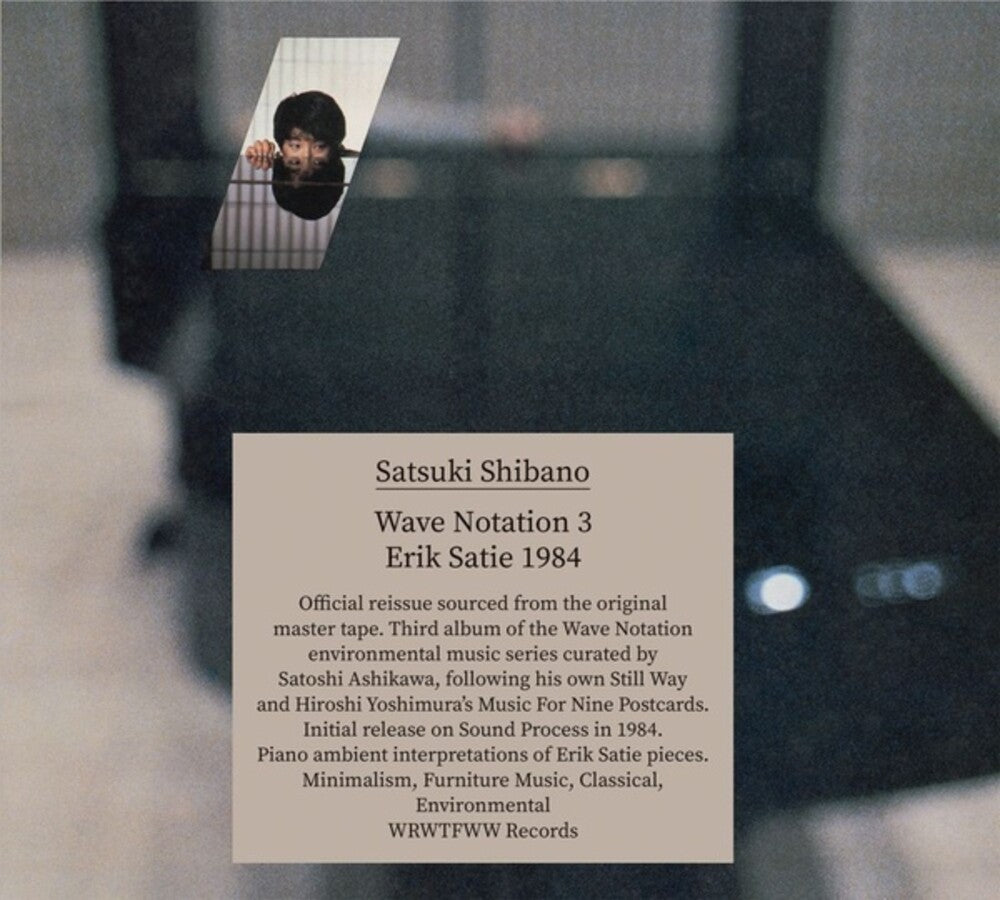the album cover for Satsuki Shibano - Wave Notation 3: Erik Satie 1984