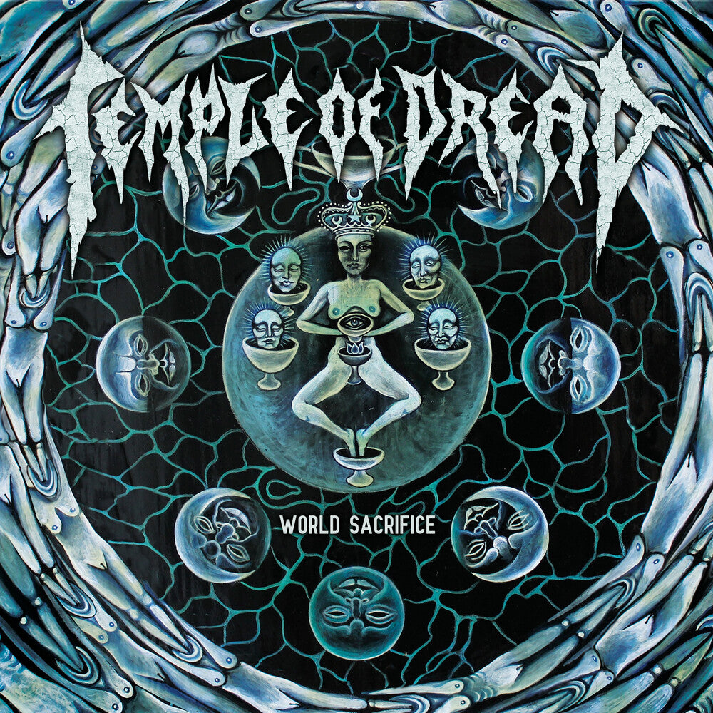the album cover for Temple Of Dread - World Sacrifice