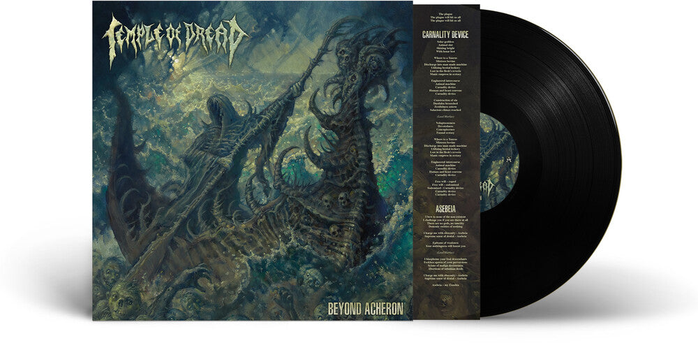 the album cover for Temple Of Dread - Beyond Acheron (Blk)