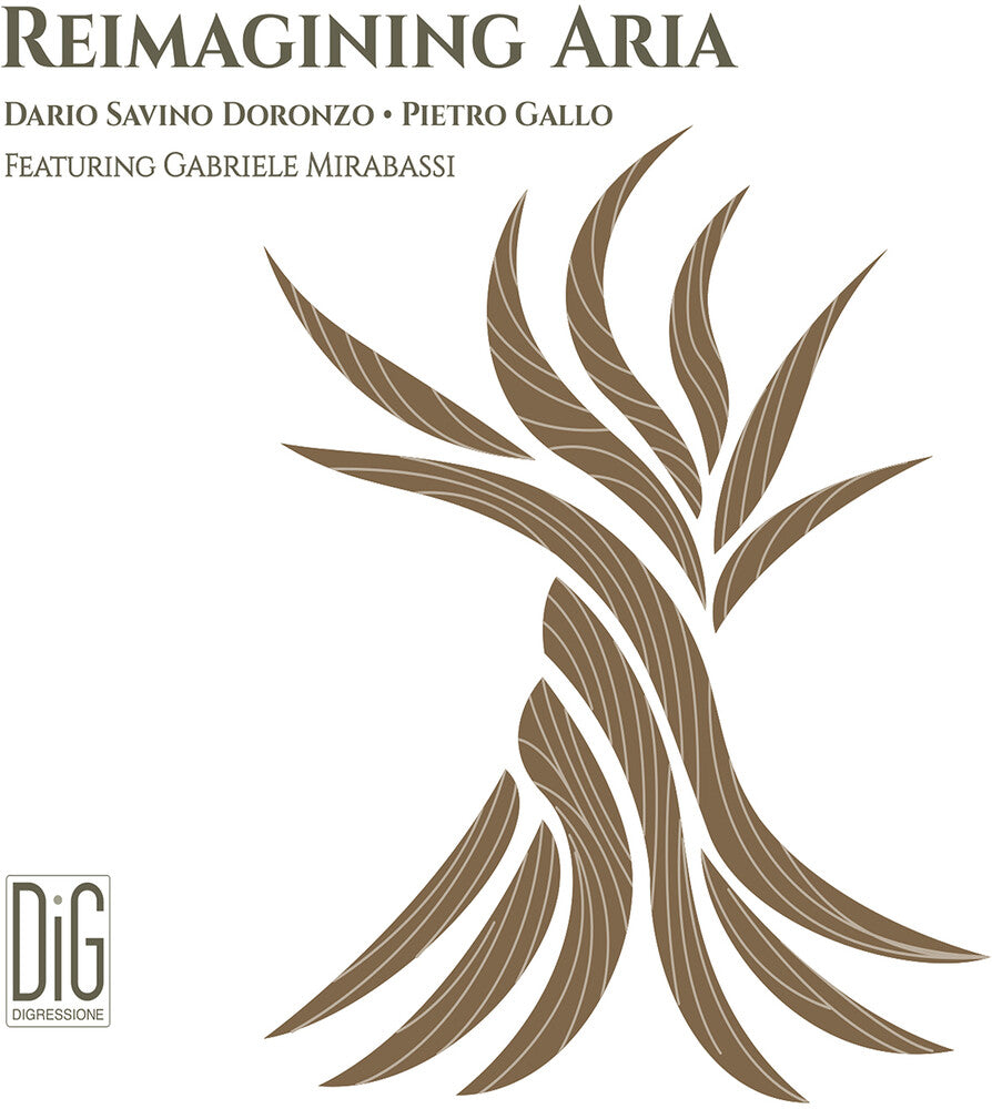 the album cover for Sardone / Doronzo / Mirabassi - Reimagining Aria
