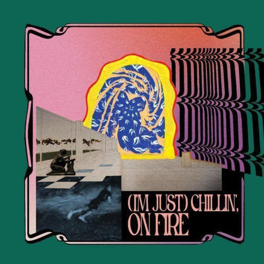 the album cover for Carlos Nino  & Friends - I'm Just Chillin' On Fire [Colored Vinyl] [Limited Edition] (Pnk) [With Booklet]
