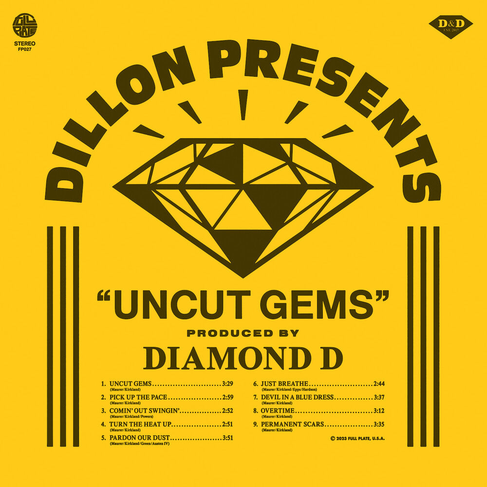 the album cover for Dillon & Diamond D - Uncut Gems