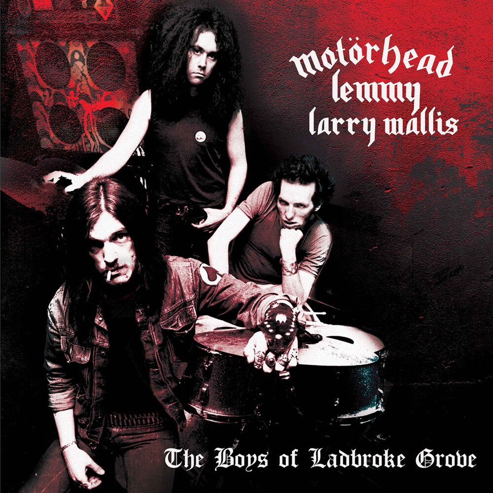 the album cover for Motorhead / Larry Wallis - Boys Of Ladbroke Grove - Blue (Blue) [Colored Vinyl]
