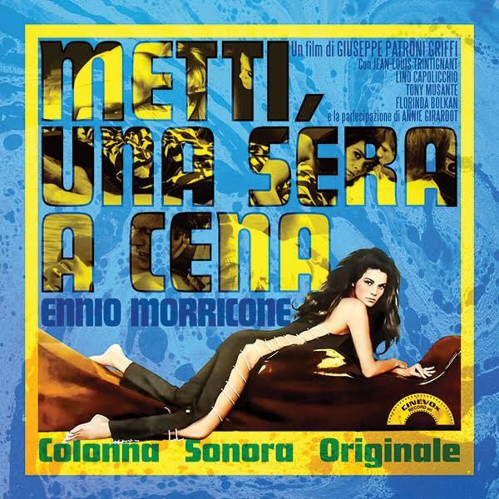 the album cover for Ennio Morricone  (Colv) (Ltd) (Ofgv) (Ylw) (Ita) - Metti Una Sera A Cena - O.S.T. [Colored Vinyl] [Limited Edition] (Ofgv)