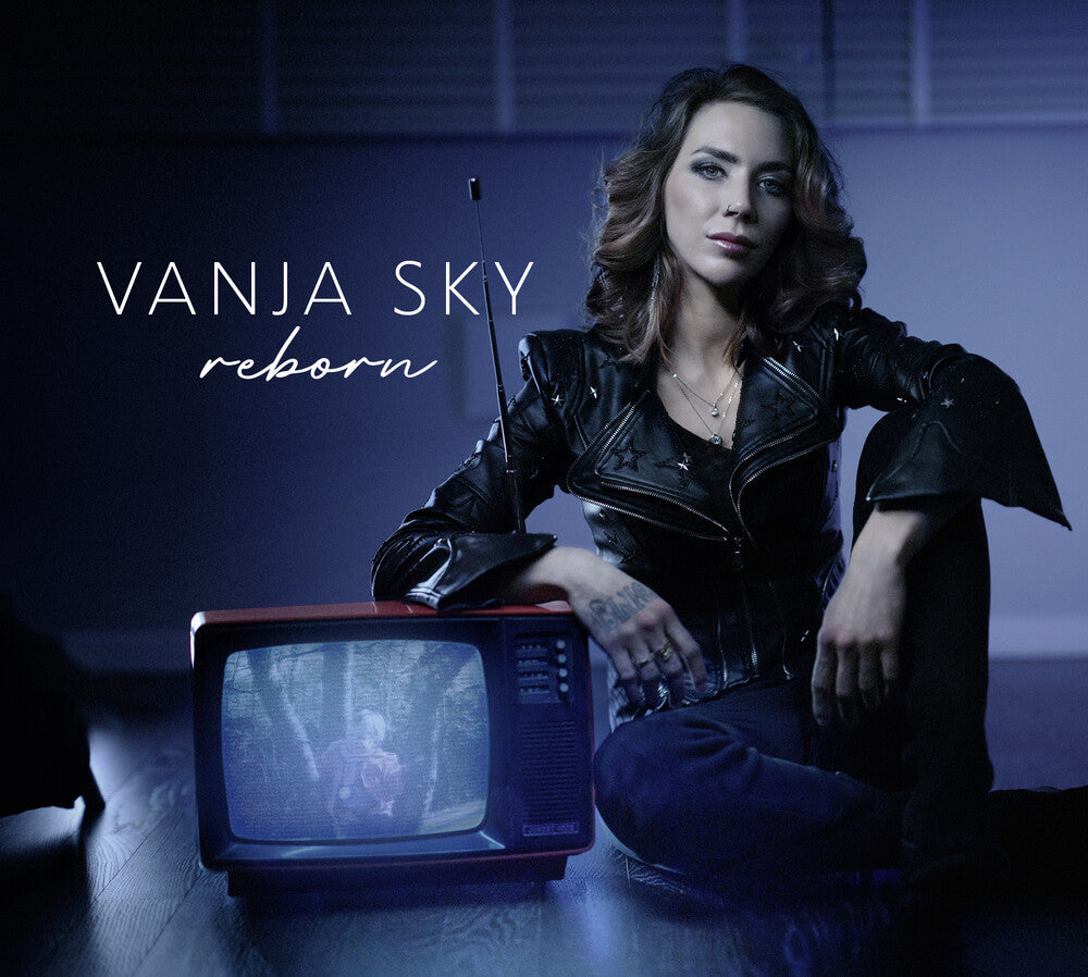 the album cover for Vanja Sky - Reborn