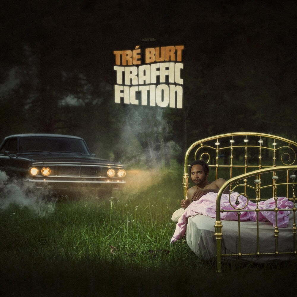 the album cover for Tre Burt - Traffic Fiction [Green LP]