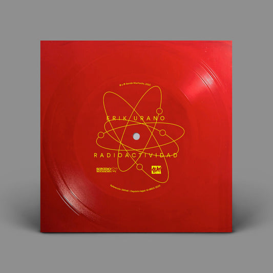the album cover for Erik Urano - Radioactividad [Colored Vinyl] (Red) (Spa)