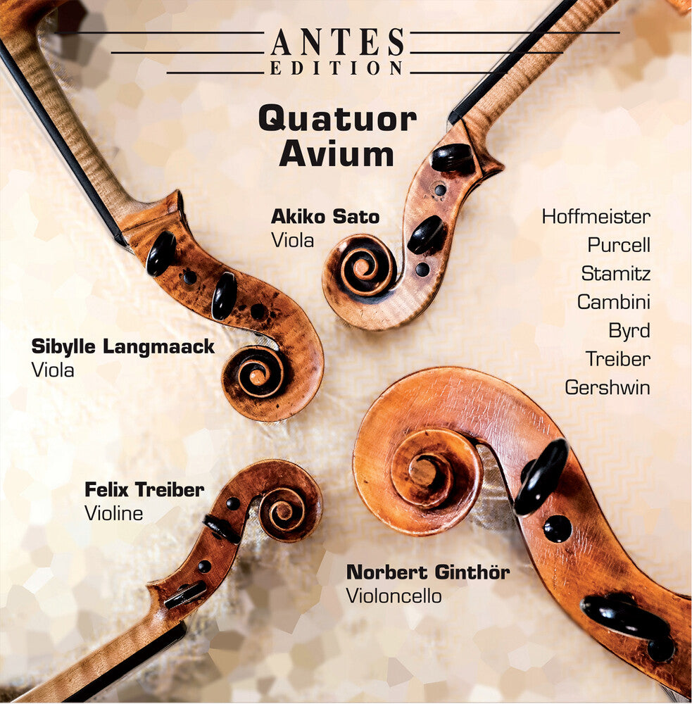 the album cover for Byrd / Cambini / Gershwin - Quartette Fur Violine Zwei Violen Und Violoncello
