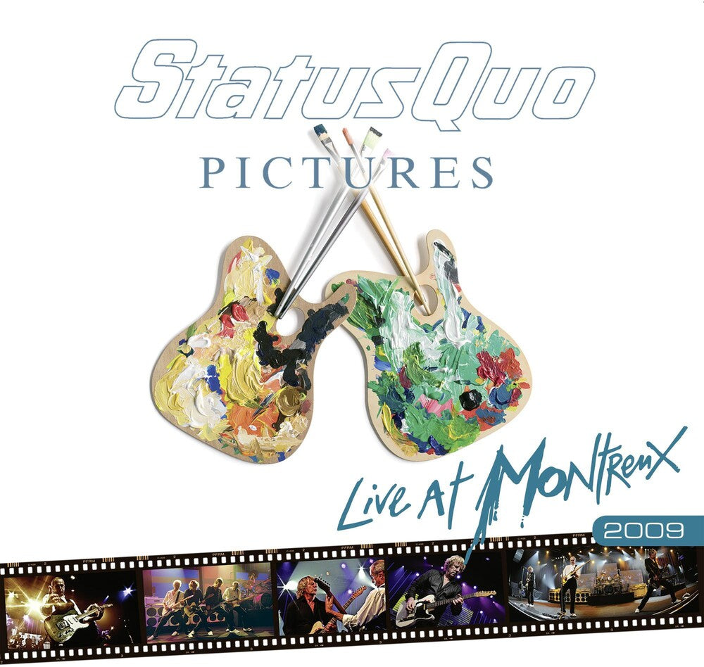 the album cover for Status Quo - Pictures: Live At Montreux 2009 (Can)