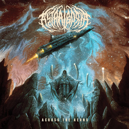 the album cover for Astralborne - Across The Aeons
