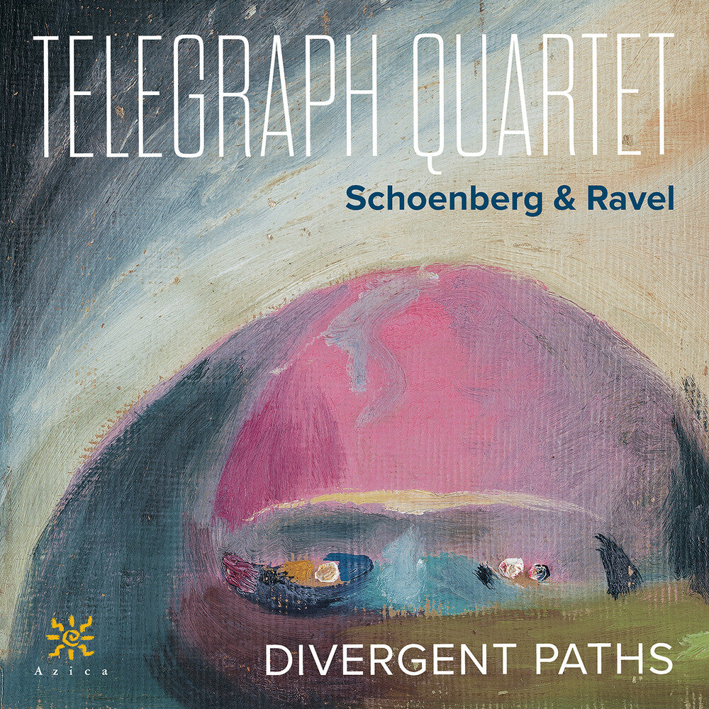 the album cover for Ravel / Schoenberg / Telegraph Quartet - Divergent Paths