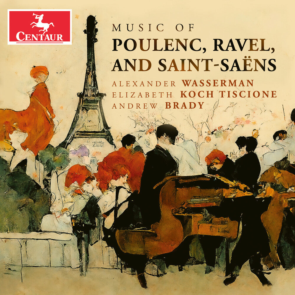 the album cover for Poulenc / Ravel / Wasserman - Music Of Poulenc Ravel And Saint-Saens