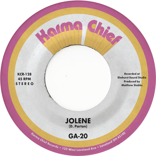 the album cover for GA-20 - Jolene / Still As The Night