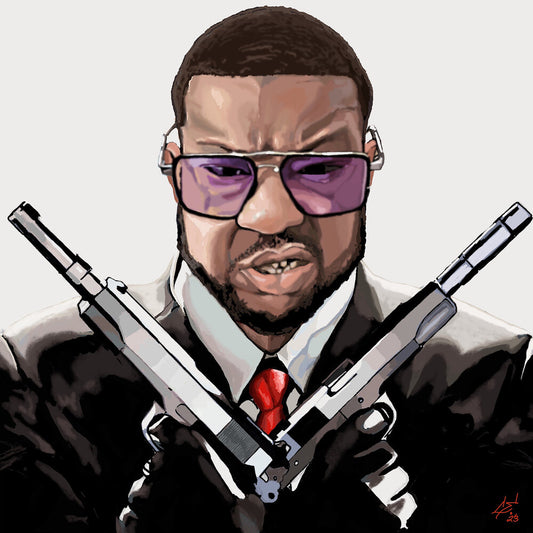 the album cover for Da Buze Bruvaz Presents Clever One X Giallo Point - Gunz, Knivez And Nunchuckz