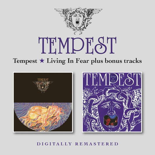 the album cover for Tempest - Tempest / Living In Fear + Bonus Tracks (Uk)
