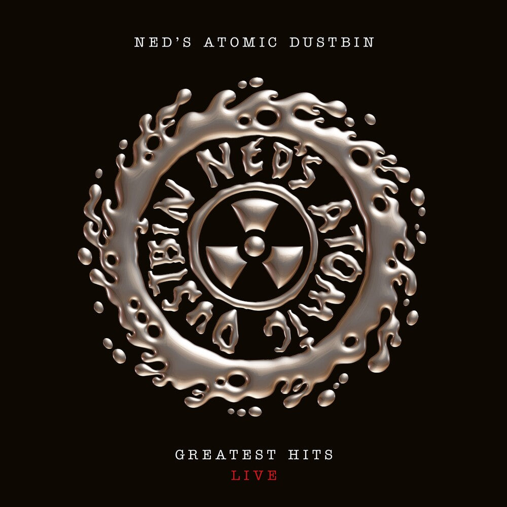 the album cover for Ned's Atomic Dustbin - Greatest Hits Live [Colored Vinyl] (Red)