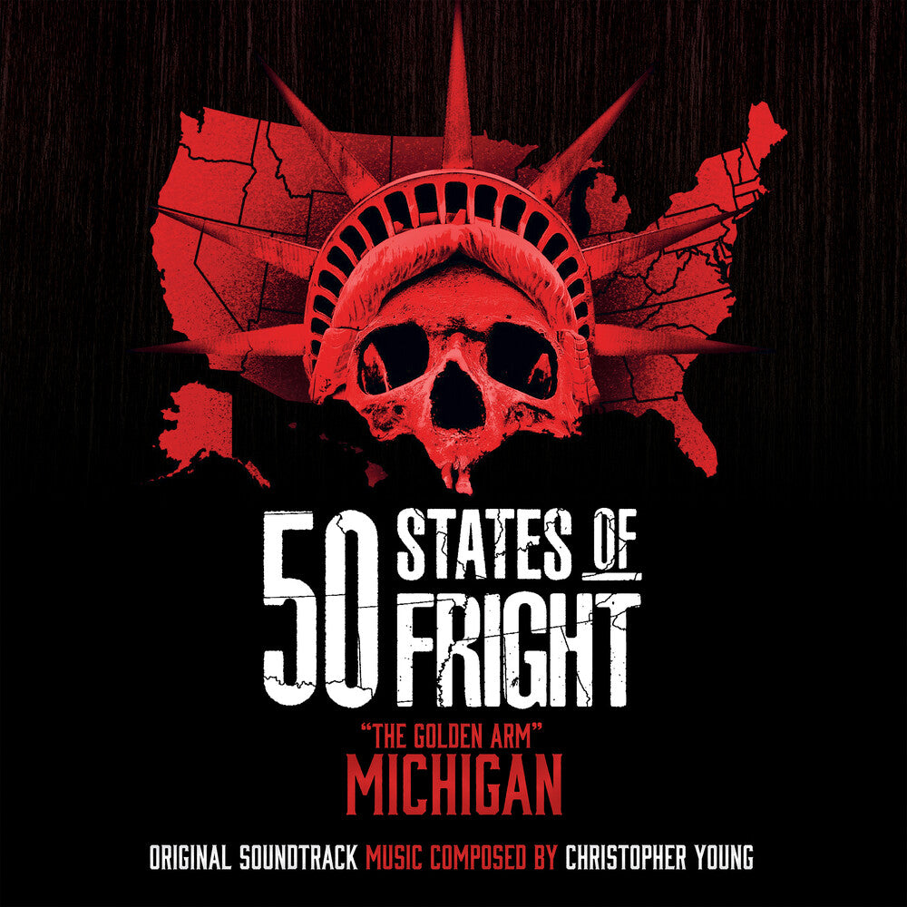 the album cover for Christopher Young  (Colv) (Gol) (Ltd) - 50 States Of Fright: The Golden Arm (Michigan)