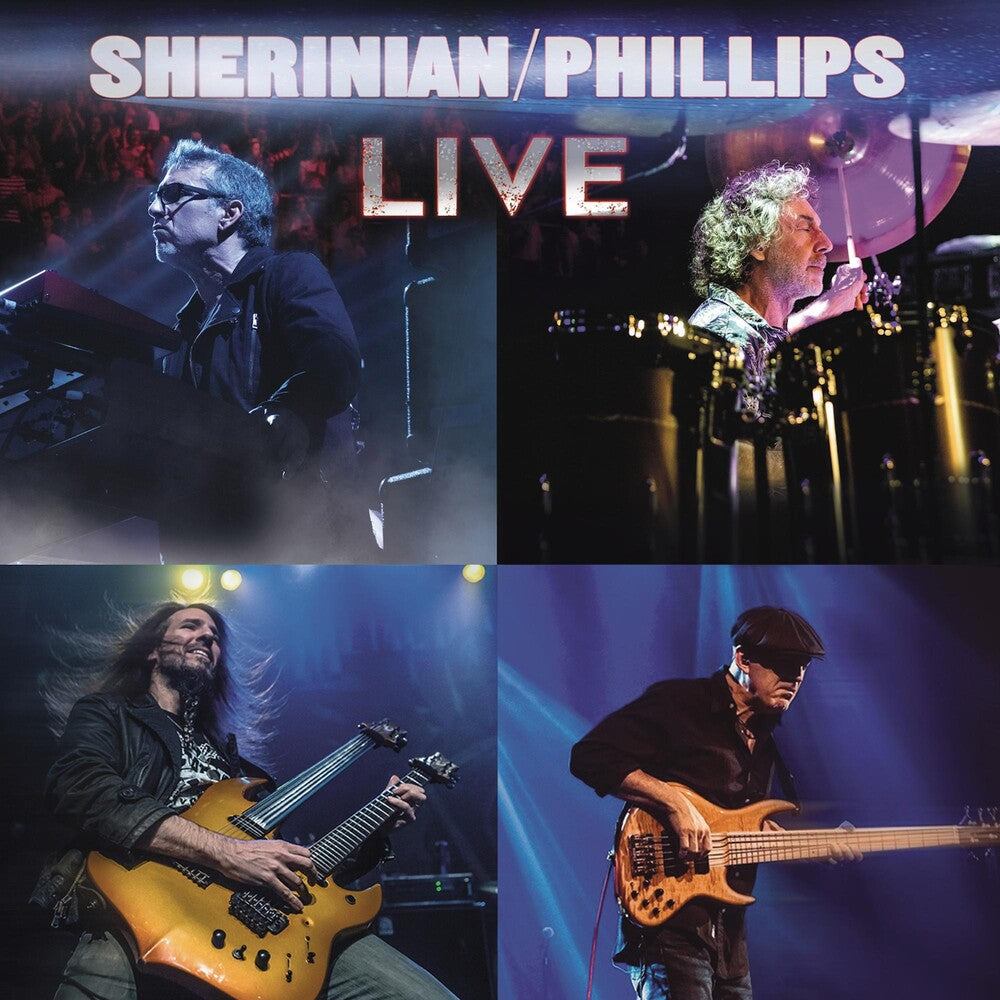 the album cover for Derek Sherinian  / Phillips,Simon - Sherinian/Phillips Live