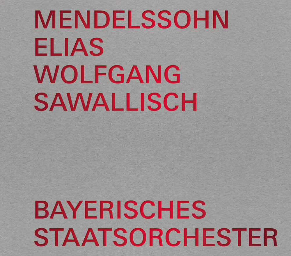 the album cover for Mendelssohn / Fassbaender / Schreier - Elias