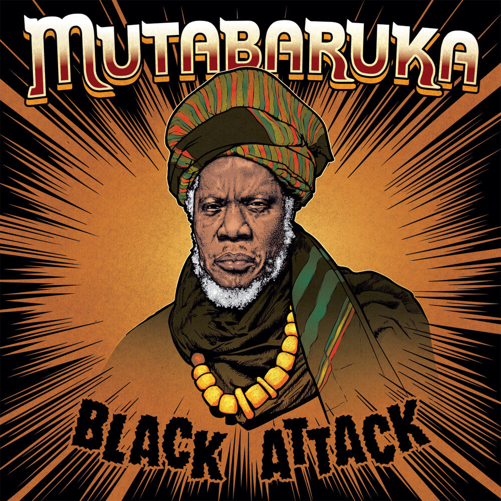 the album cover for Mutabaruka - Black Attack