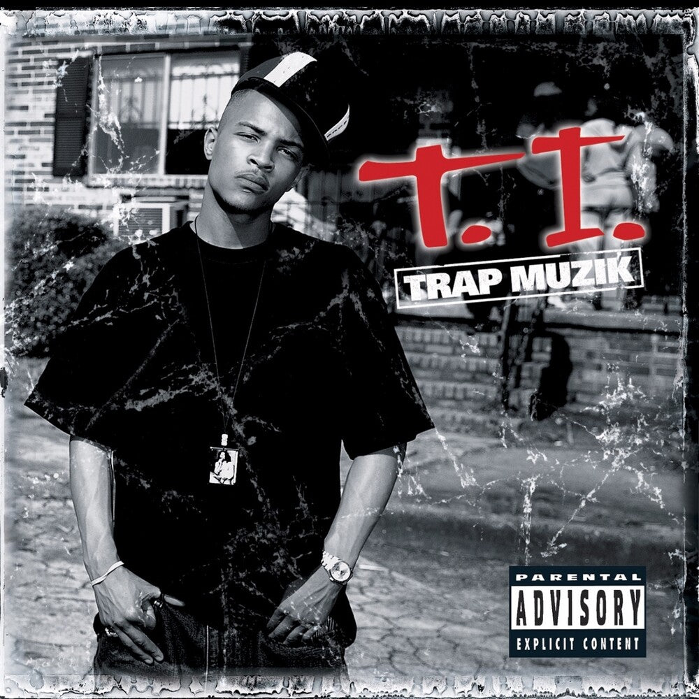 the album cover for T.I. - Trap Muzik (Deluxe Box) (Blk) [Colored Vinyl] [Deluxe] (Red)