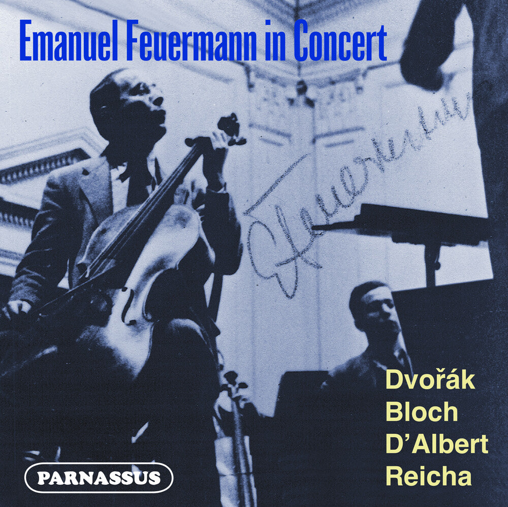the album cover for EMANUEL FEUERMANN - Emanuel Feuermann In Concert: Dvorak - D'albert