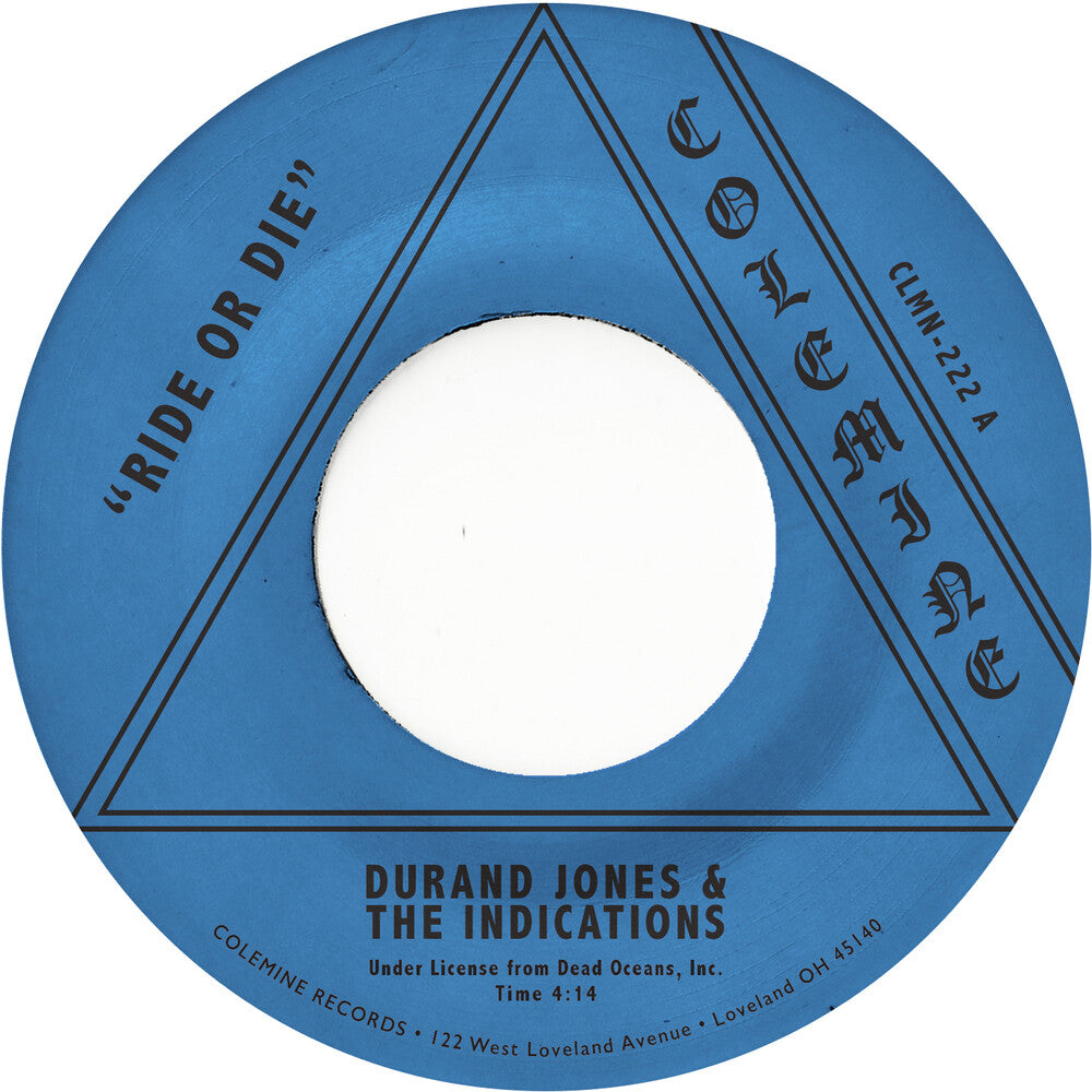 the album cover for Durand Jones & The Indications - Ride or Die / More Than Ever [Vinyl Single]