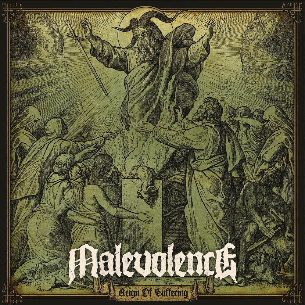 the album cover for Malevolence - Reign Of Suffering [Clear Vinyl] (Grn) [Limited Edition] (Ger)