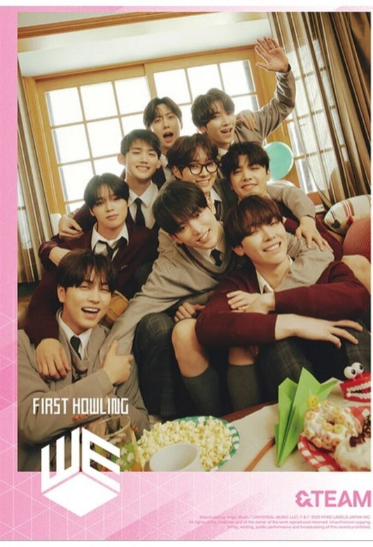 the album cover for &TEAM - First Howling: Me (Limited Edition B) (W/Book)