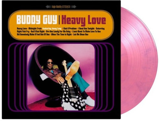 the album cover for Buddy Guy - Heavy Love [Colored Vinyl] (Gate) [Limited Edition] [180 Gram] (Pnk) (Purp)