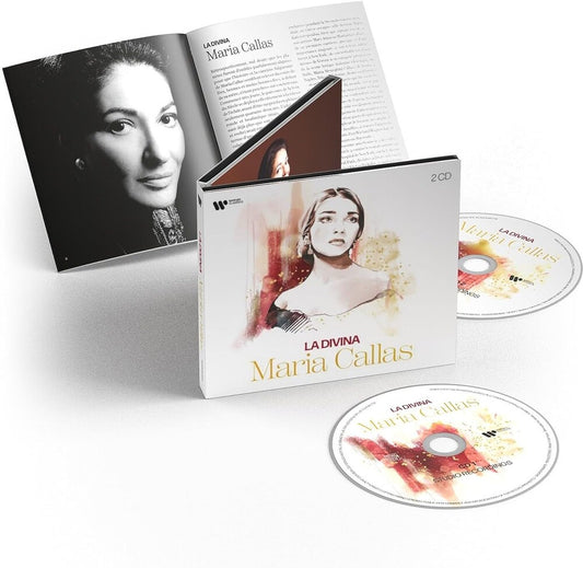 the album cover for Maria Callas - La Divina - The Best Of Maria Callas (Compilation)