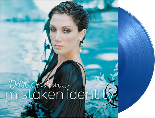 the album cover for Delta Goodrem - Mistaken Identity (Blue) [Colored Vinyl] [Limited Edition] [180 Gram]