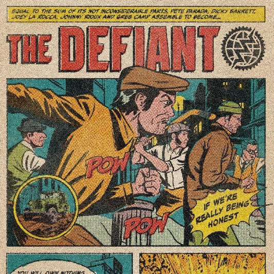 the album cover for Defiant - If We're Really Being Honest