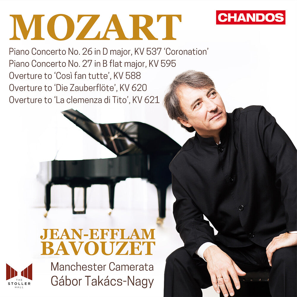 the album cover for Mozart / Bavouzet / Manchester Camerata - Piano Concertos Vol. 8