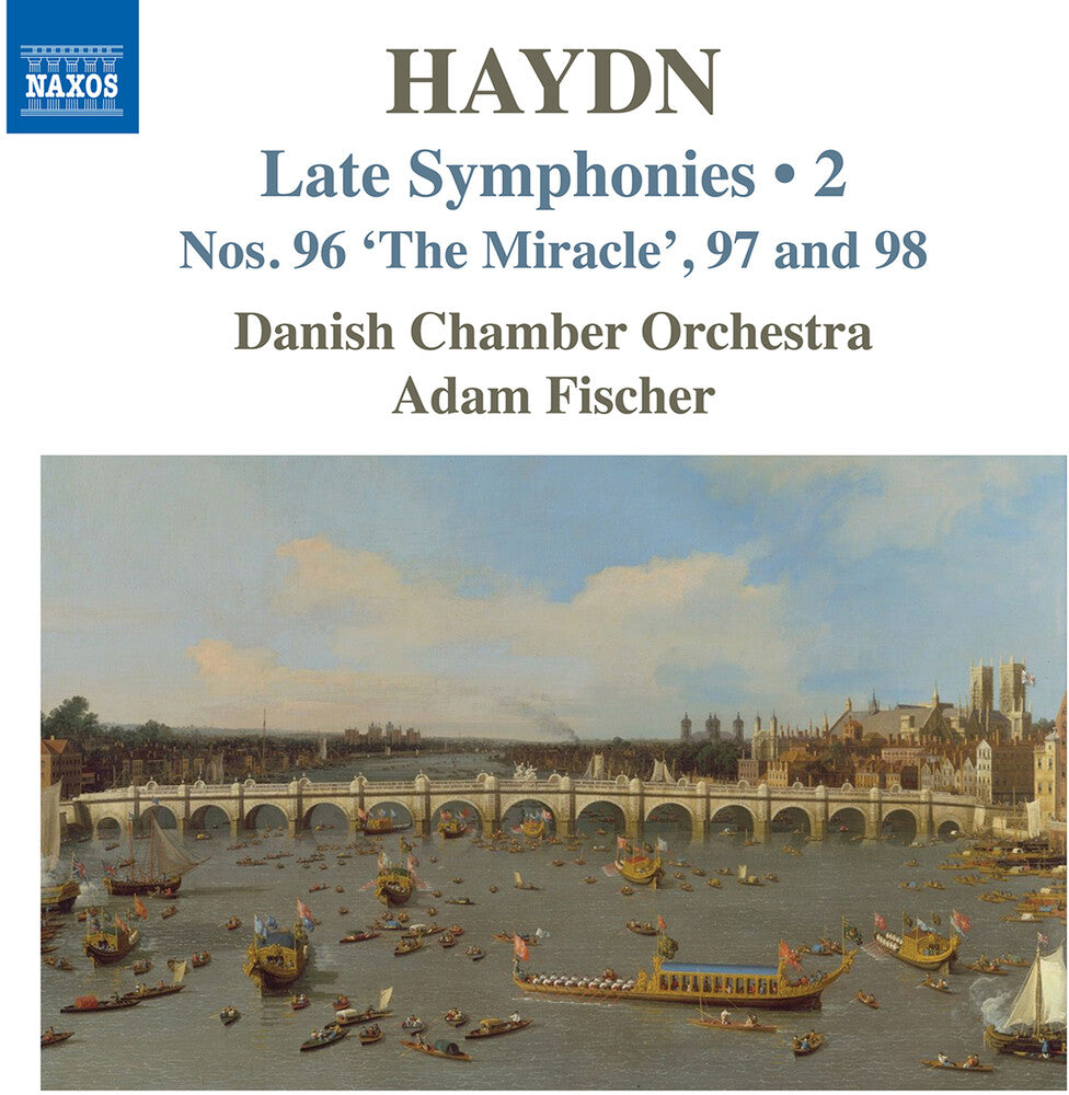 the album cover for Haydn / Fischer / Danish Chamber Orchestra - Symphonies Nos. 96 The Miracle 97 & 98