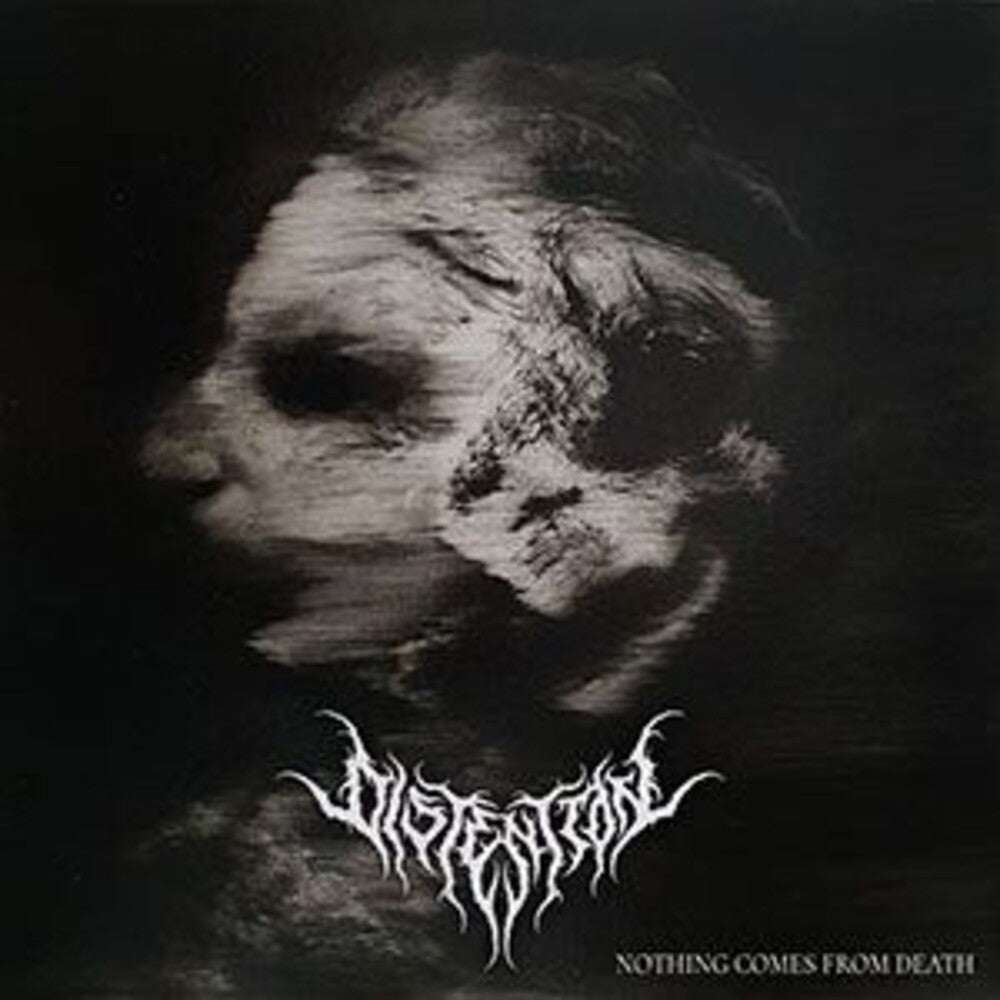 the album cover for Distention - Nothing Comes From Death